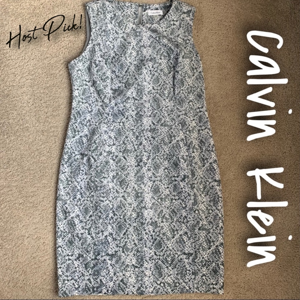 ✨Host Pick!✨ Calvin Klein Snakeskin Print Dress